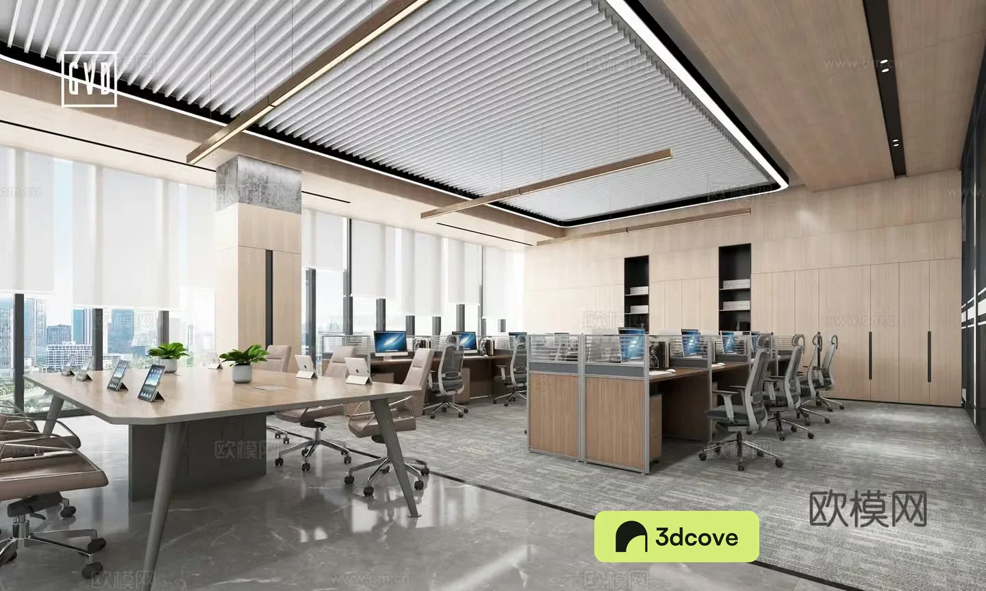 Modern office Simple office Fashion office Living area Custom office furniture Mi