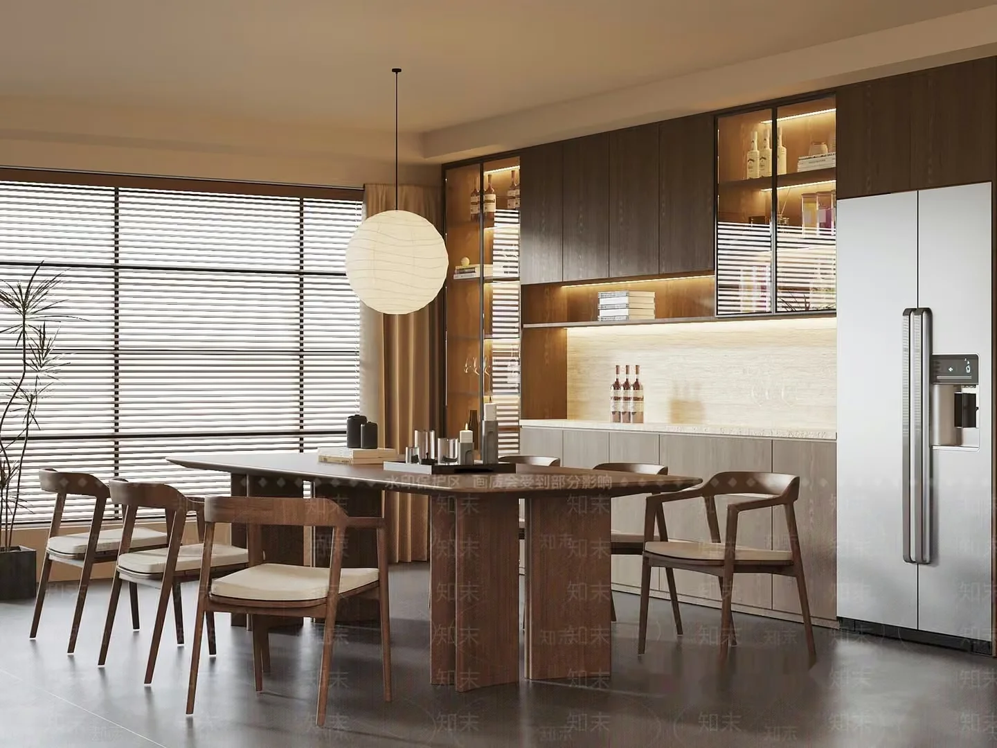 Modern Kitchen Space 3D Model – 10917 – VRAY Render