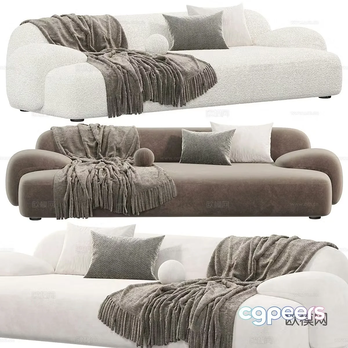 Modern Italian AMA sofa 3d model