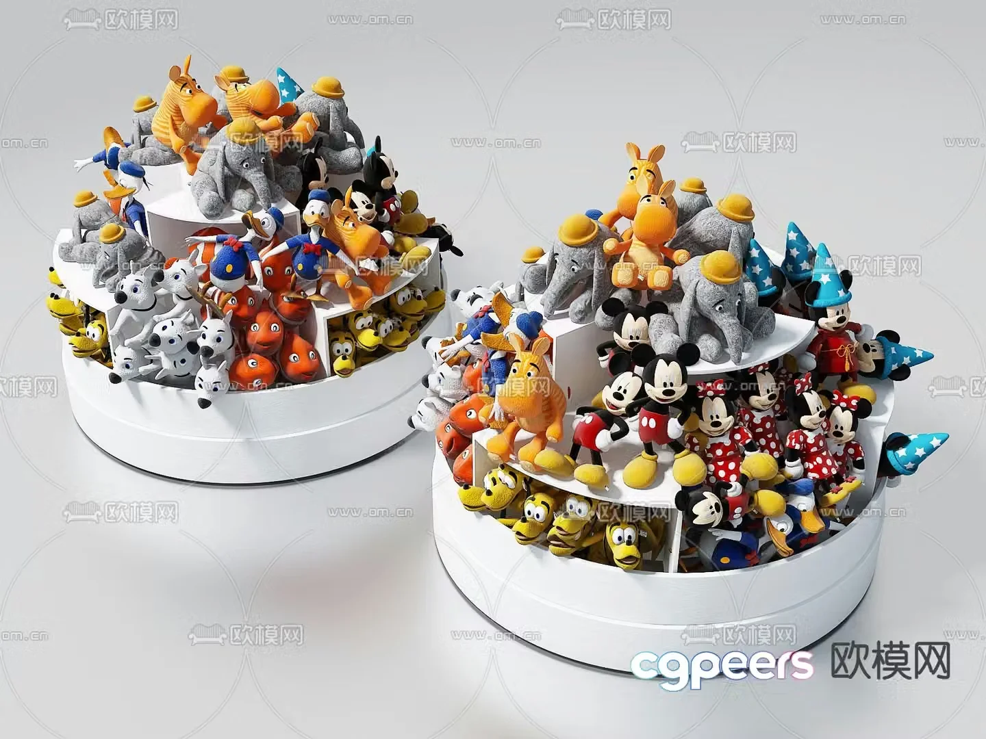 Modern Disney plush doll toy 3d model