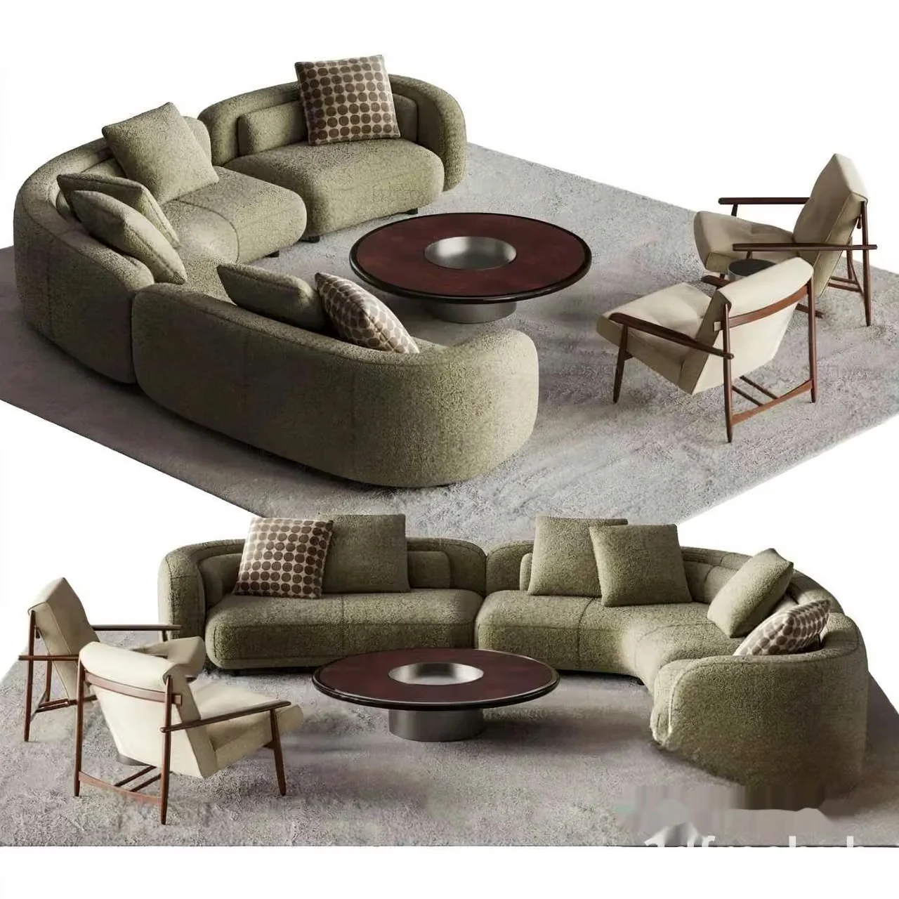 A Modern Living Room 3D Model – 22441 – VRAY Render