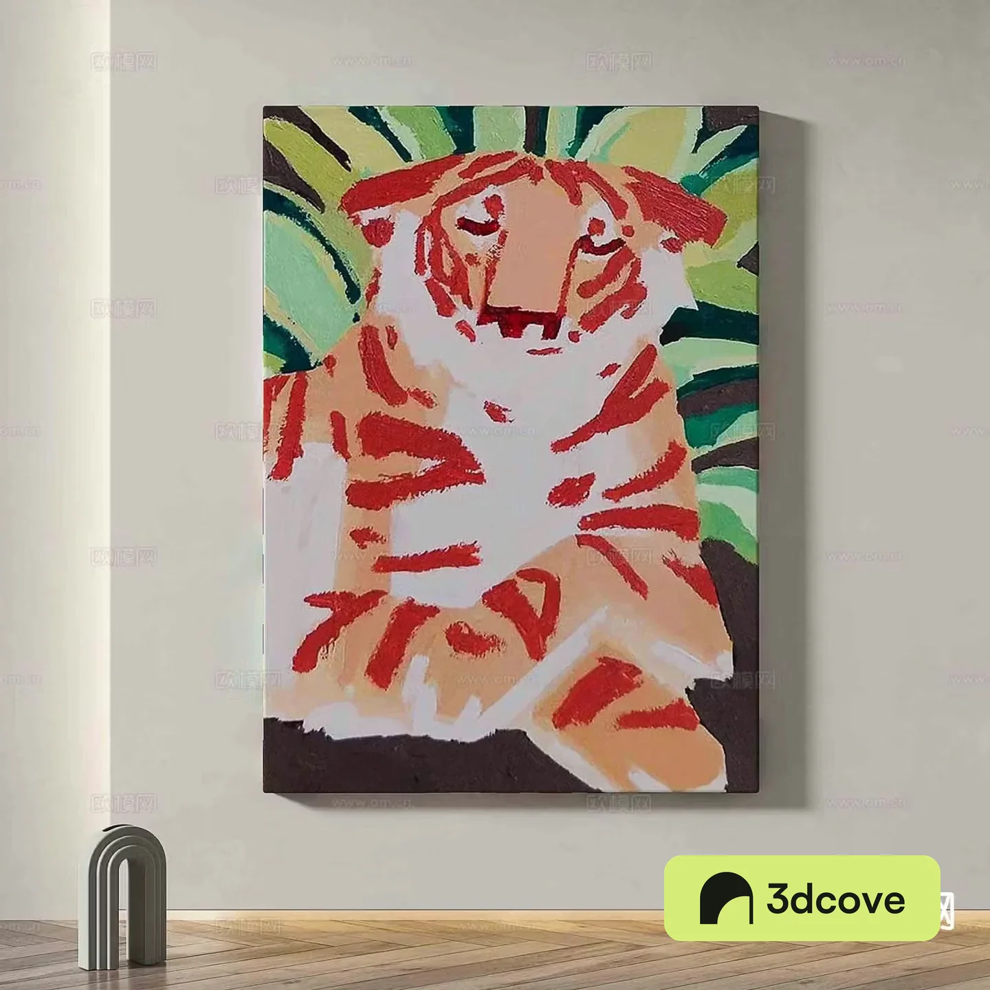 Animal hanging painting tiger painting decorative painting