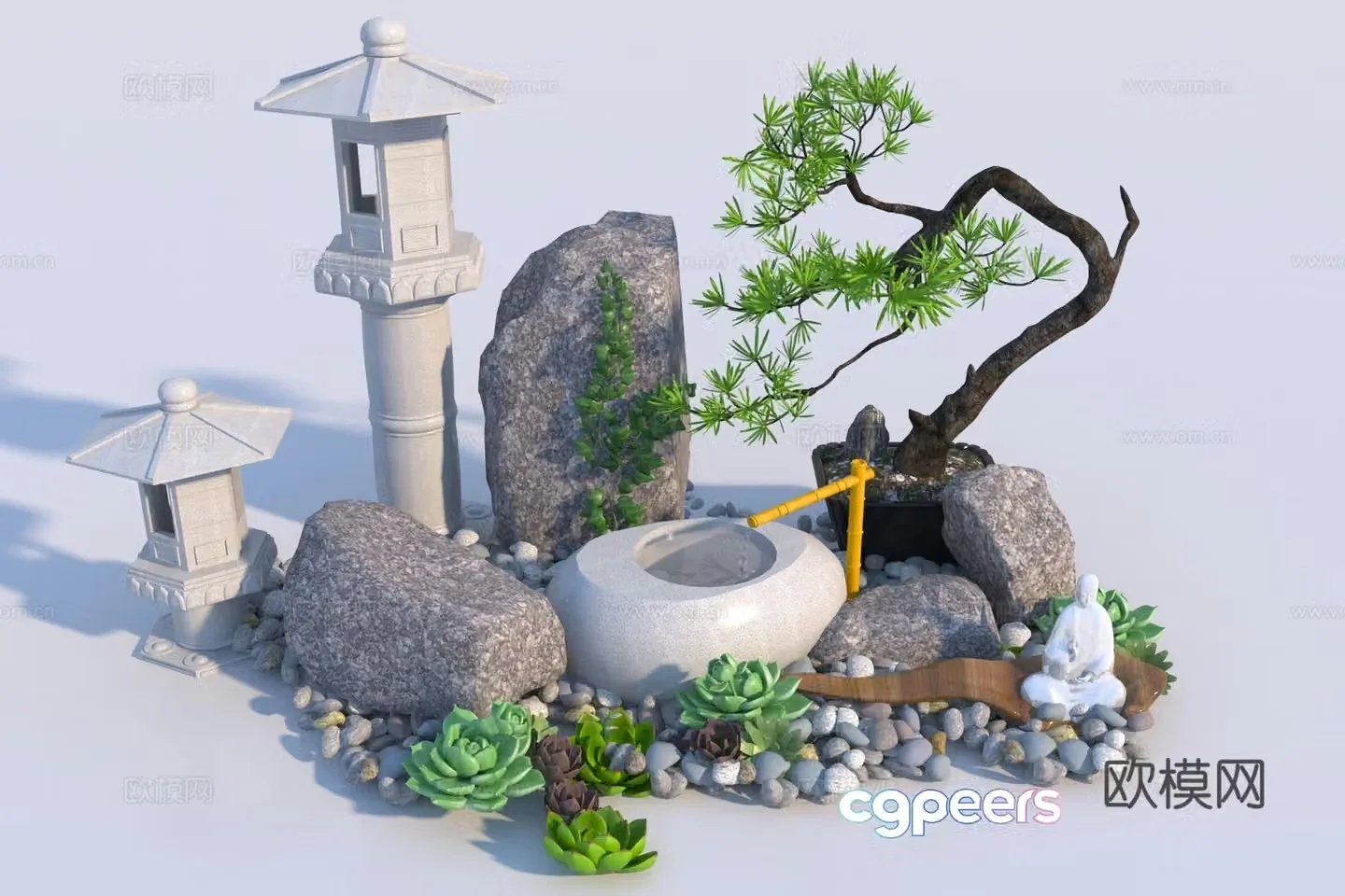 Modern Landscape Landscape 3D Model