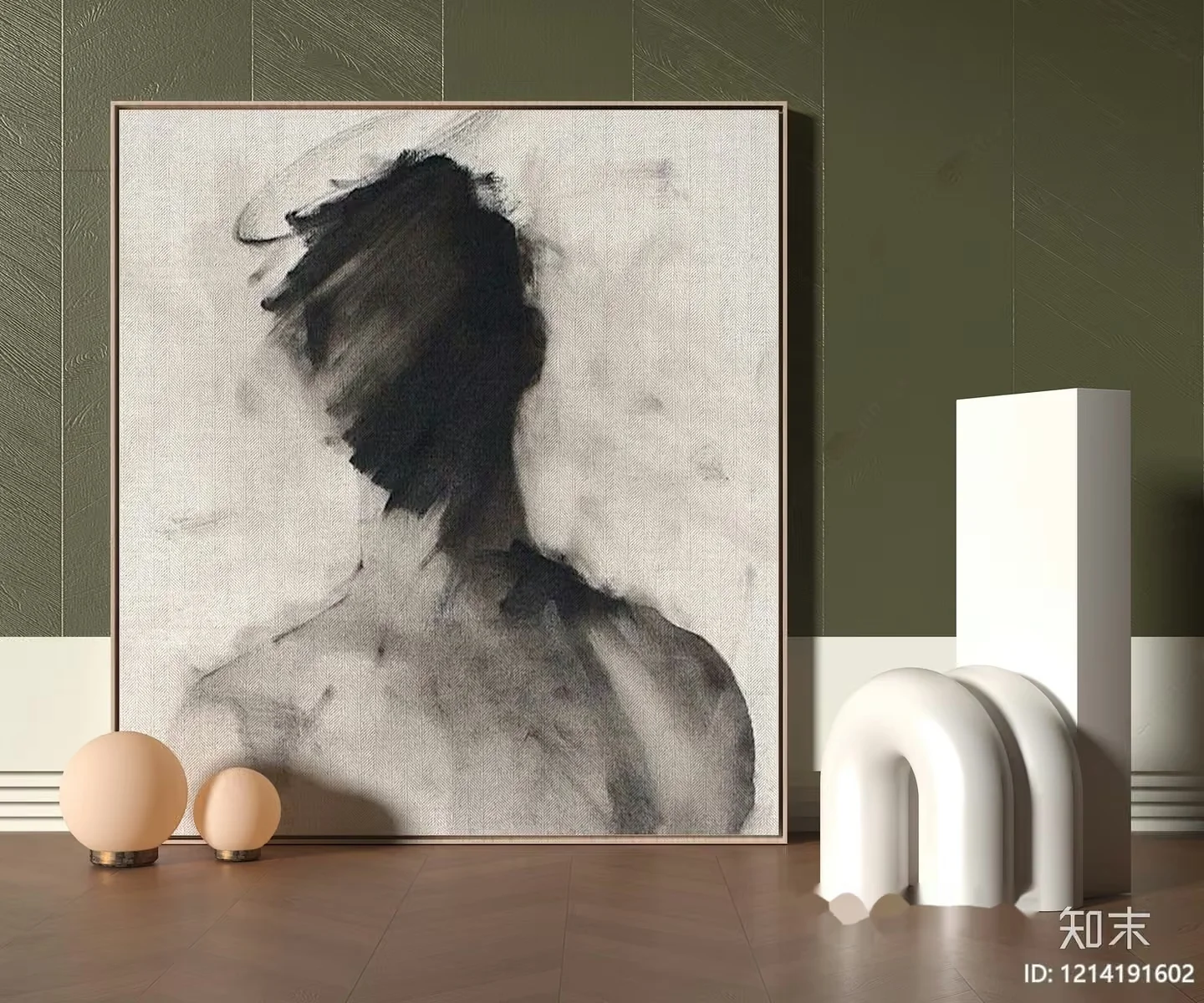 Modern Artwork 3D Model – 13751 – VRAY Render