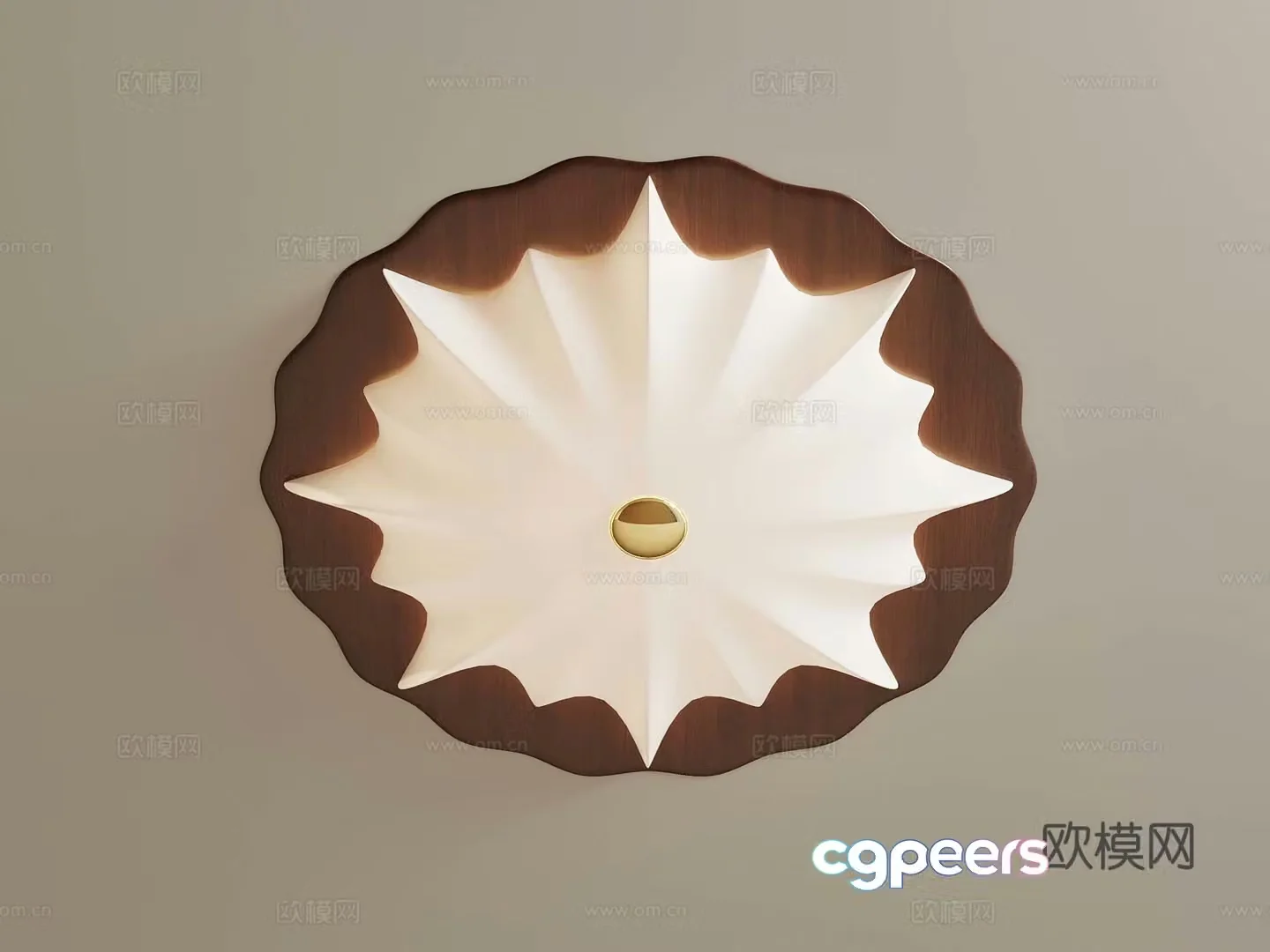 Modern Creamy Ceiling Light Children’s Ceiling Light 3D Model