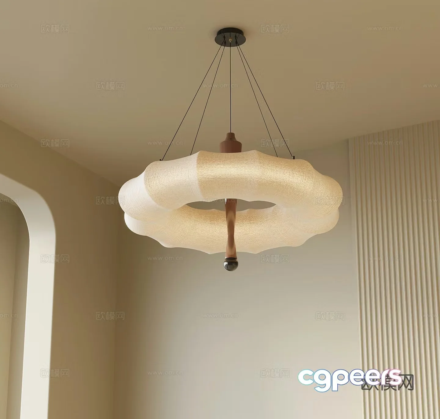 Chandelier medieval style chandelier circular chandelier living room chandelier 3d model
