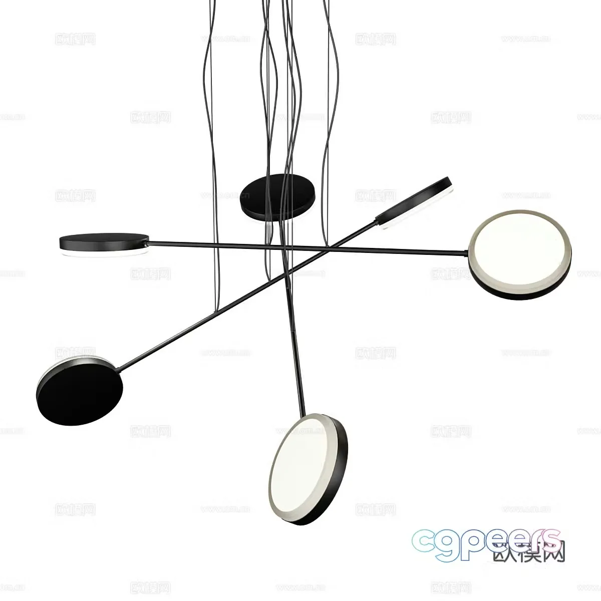 Modern simple chandeliers chandeliers simple chandeliers dining chandeliers living room chandeliers lamps 3D model