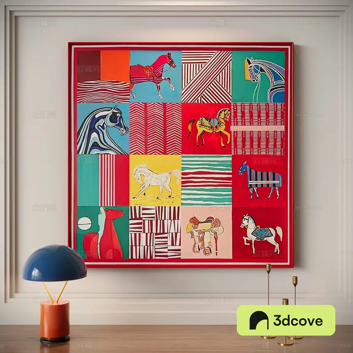 Modern art hanging painting decorative painting