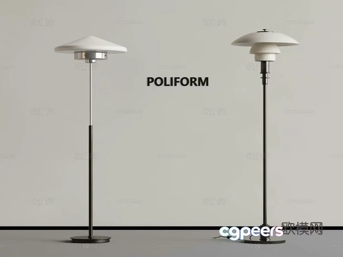 Modern floor lamp 3d model
