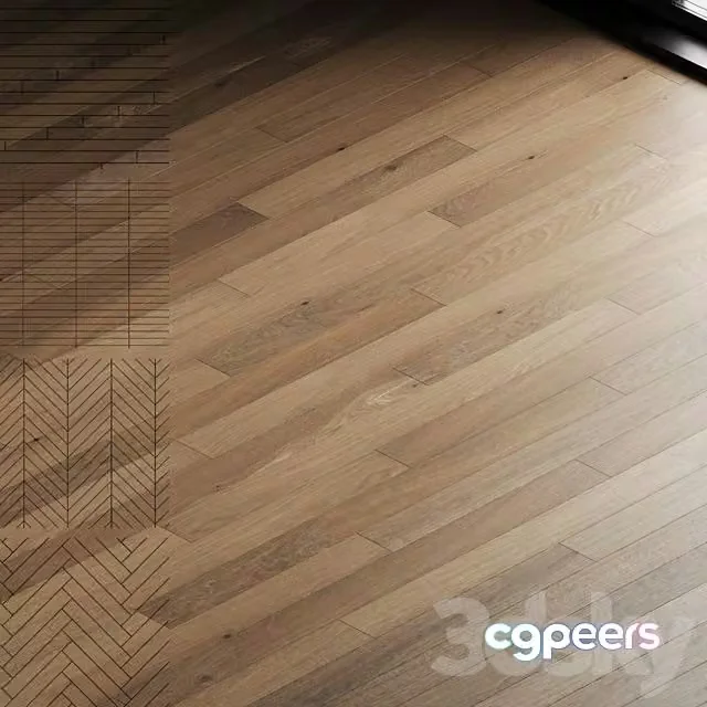 3ds Max Free – Oak Parquet Board 09