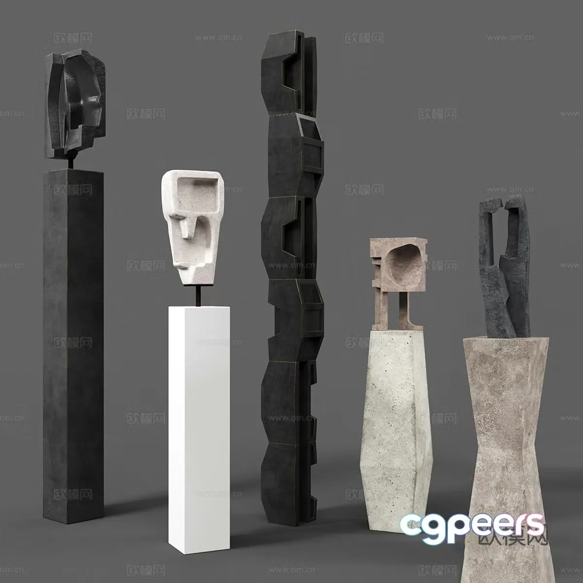 An Te Liu Sculpture 3d model
