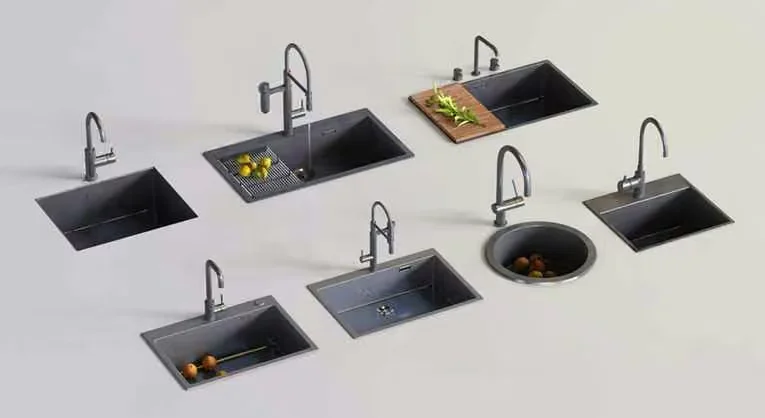 Kitchen Sink 3D Model – 583 – VRAY Render