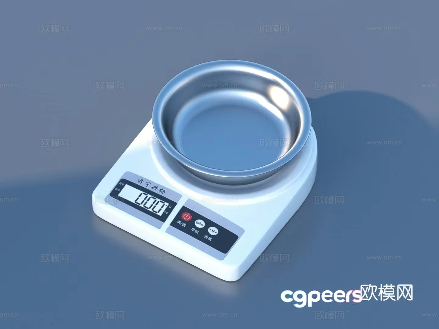 Electronic scale Supermarket supplies 3D model