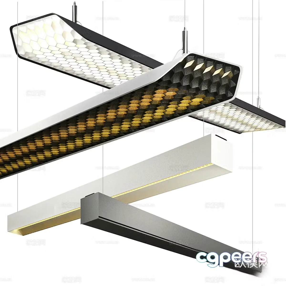 Modular lighting 3d model