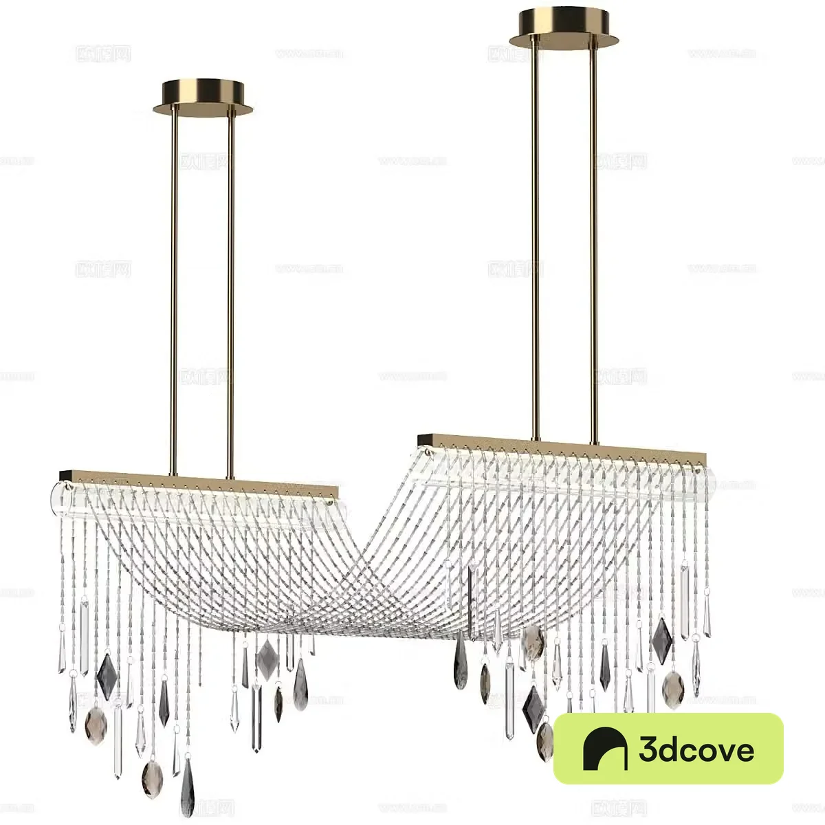 Light luxury crystal chandelier
