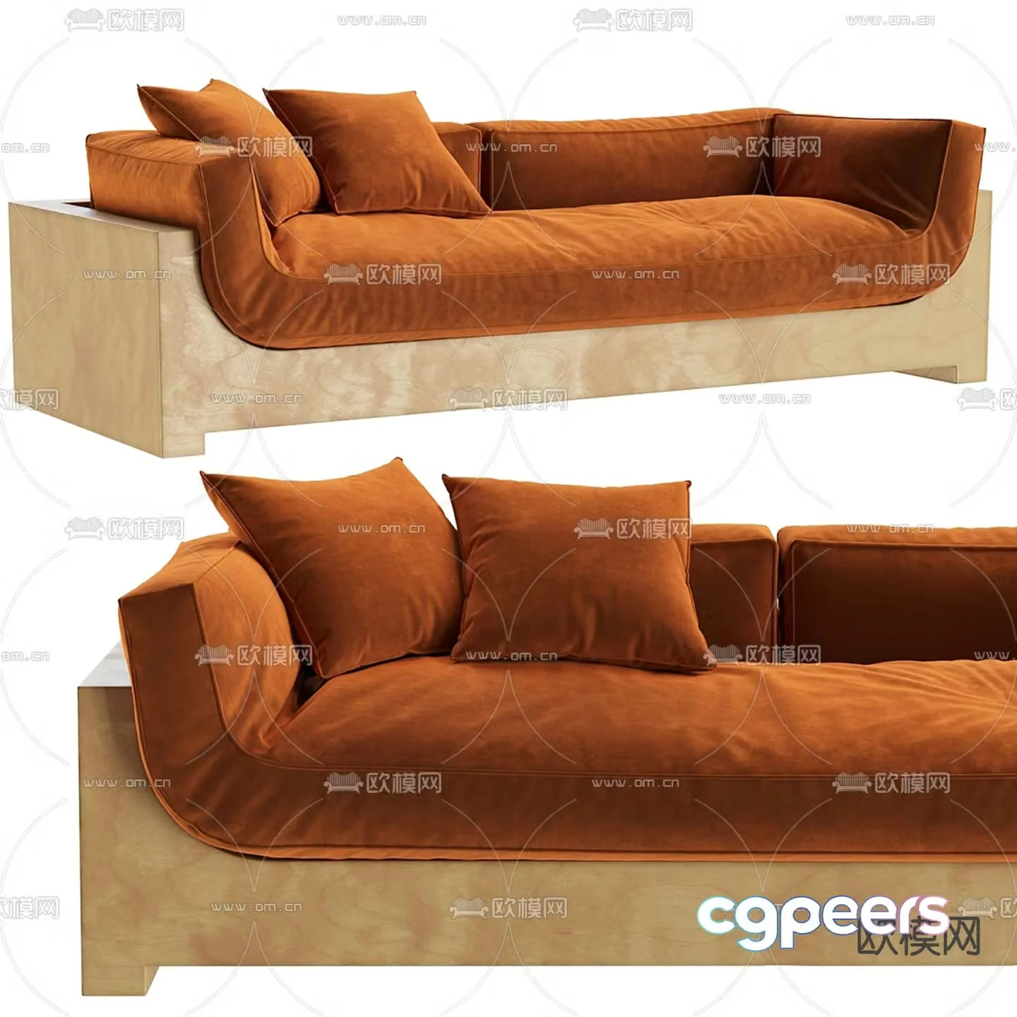 FRANCK loveseat 3d model