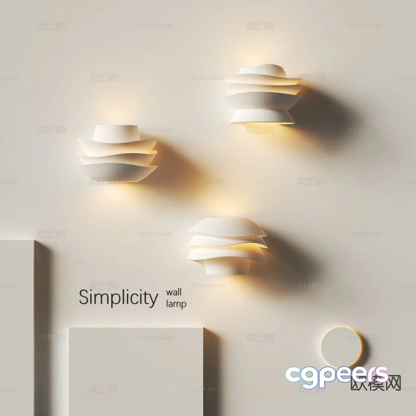 Modern creative wall lamp personalized wall lamp 3d model