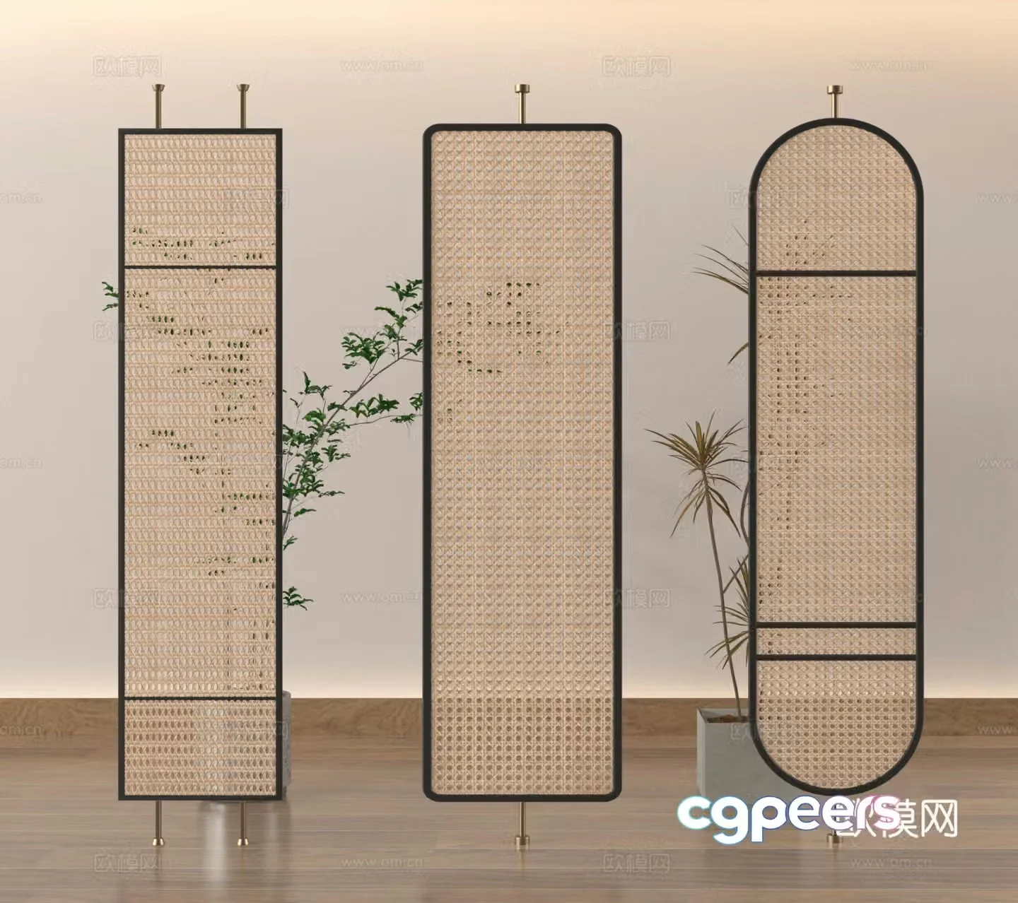Glass partition Frosted glass partition Changhong glass partition 3D model