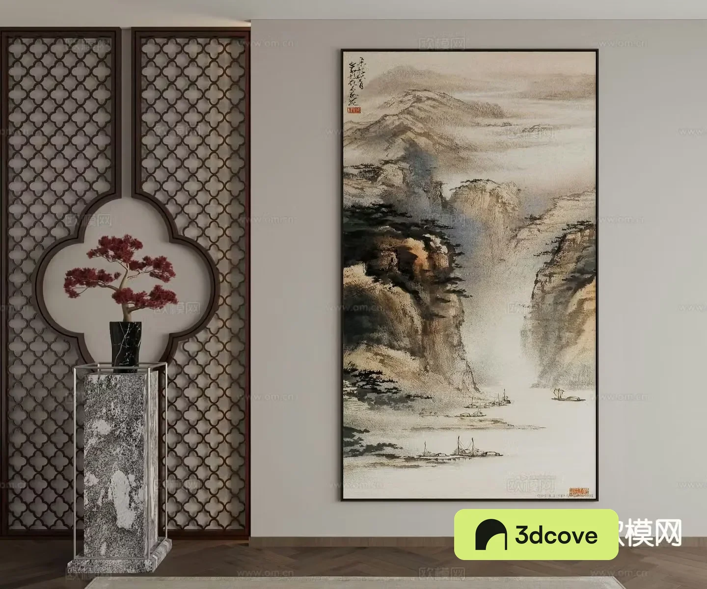 New Chinese style decorative painting landscape painting hanging painting