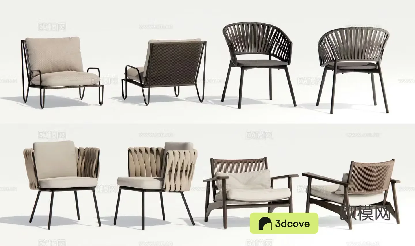 Modern outdoor chair rattan leisure chair