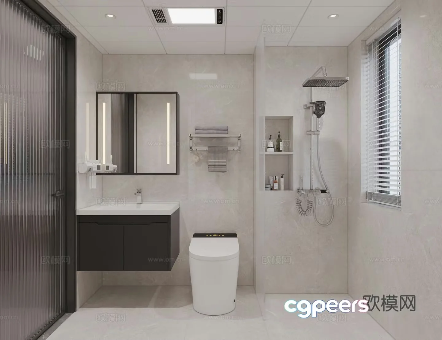 Italian bathroom bathroom 3d model