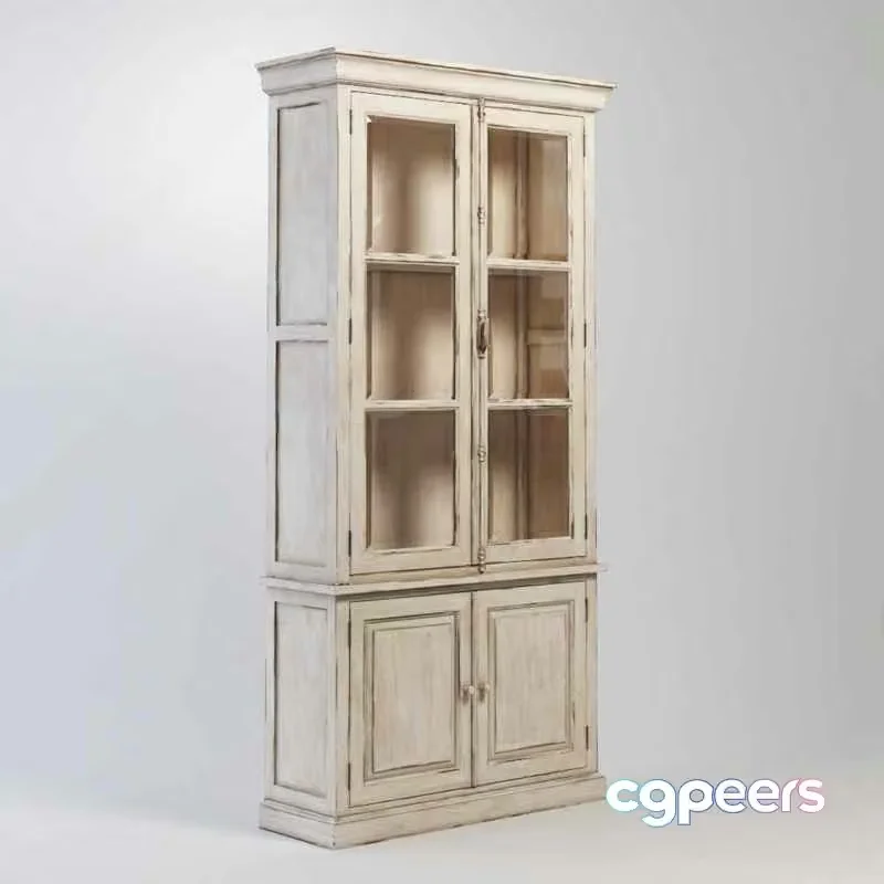 A Distressed Cabinet 3D Model – 14382 – VRAY Render