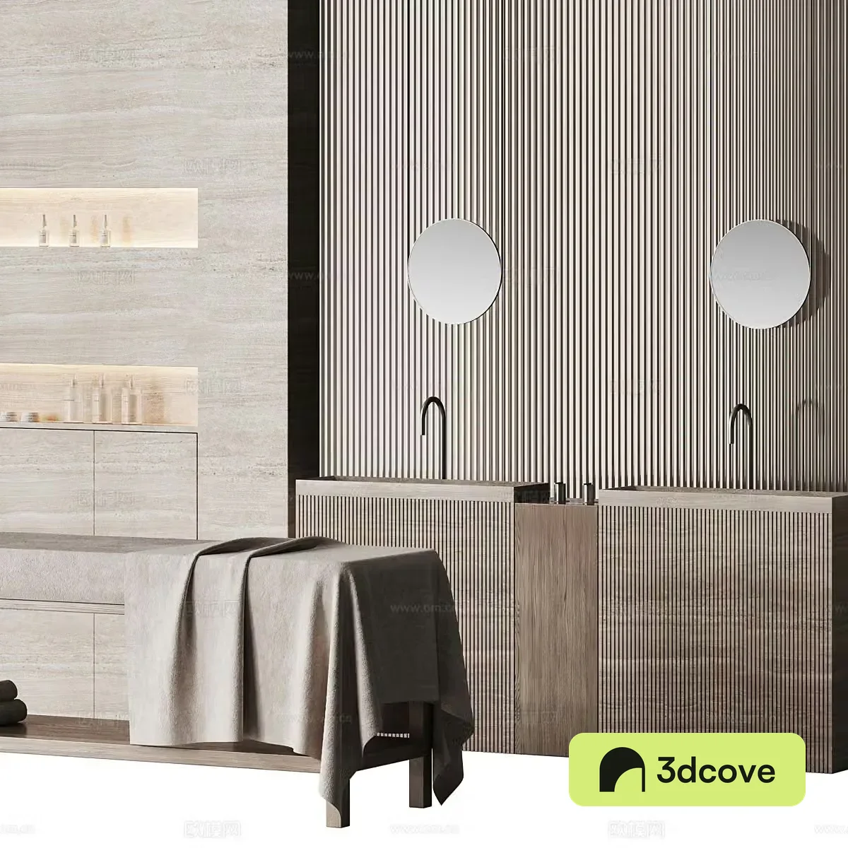 Double basin wash basin