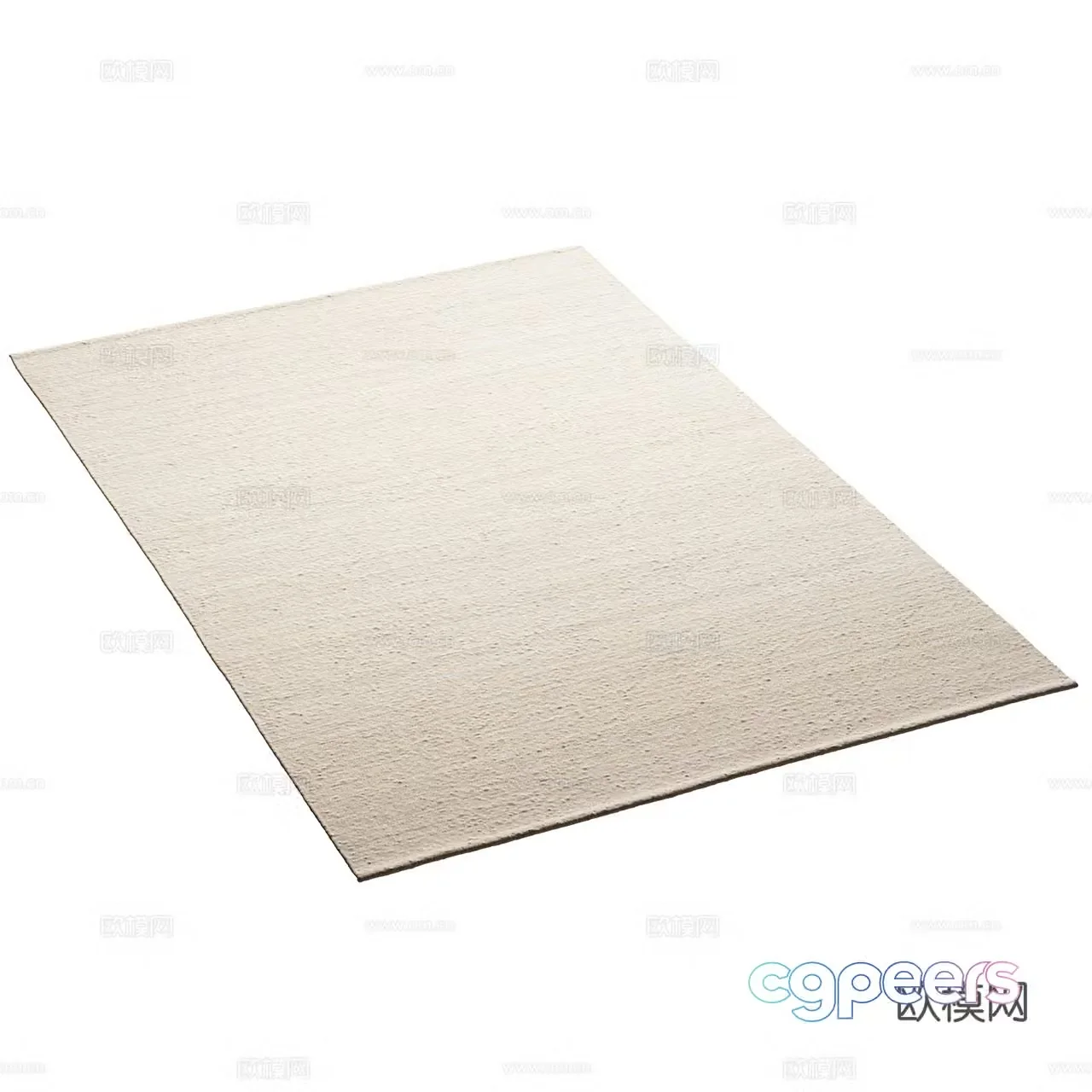 Ethnicraft minimalist carpet Wasabi style carpet Middle style carpet 3d model