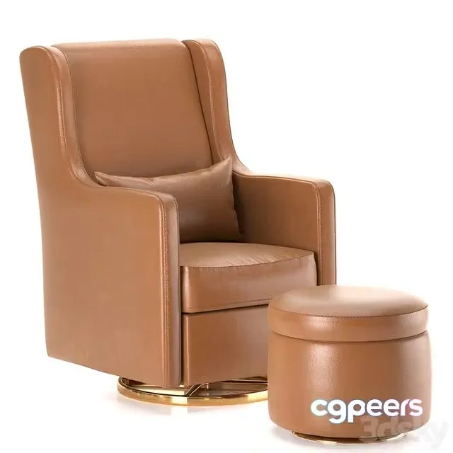 3ds Max Free – Wally Glider armchair
