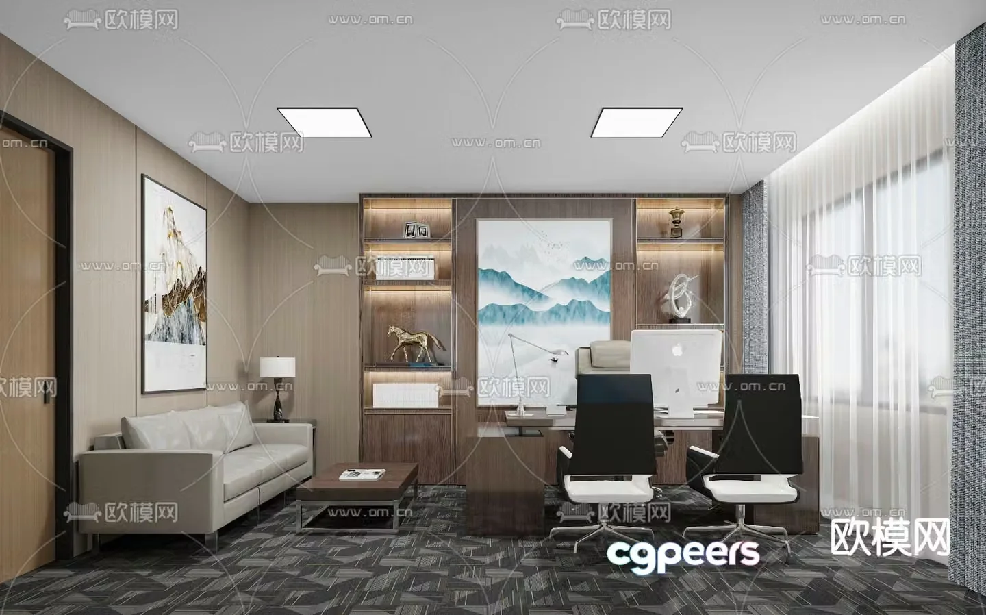 General Manager’s Room Chairman’s Room 3D model