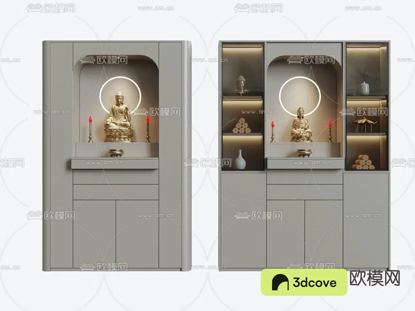 New Chinese style Buddhist niche shrine sacred cabinet