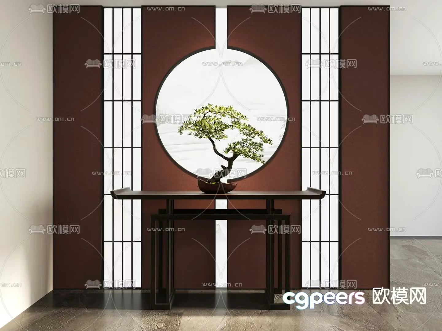 New Chinese style Duanjingdai table 3D model