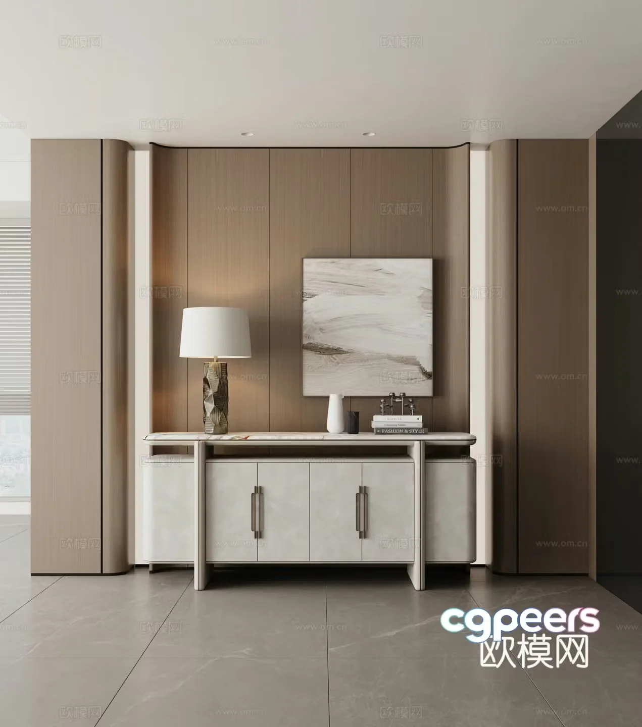 Modern entrance 3D model