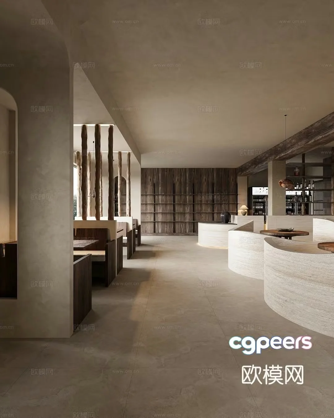 åŽ… ä¾˜ ç½‘ Red Restaurant private room catering hall 3D model