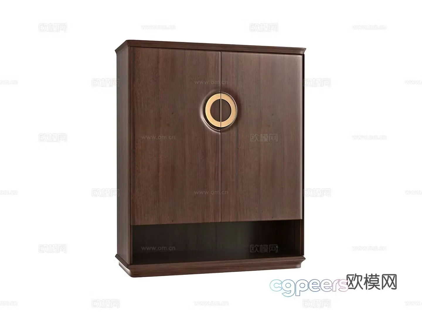 New Chinese style side cabinet entrance cabinet 3D model