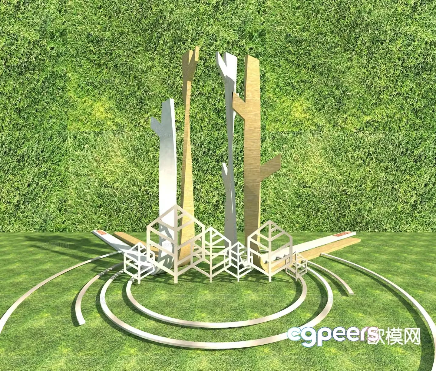 Landscape Sculpture Internet Celebrity Sculpture 3D Model