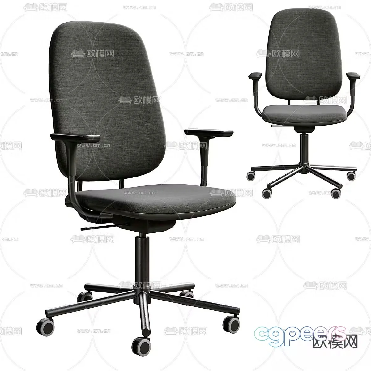 Office chair shift chair staff chair 3d model