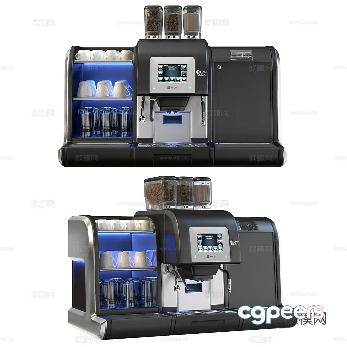 Modern coffee machine 3d model