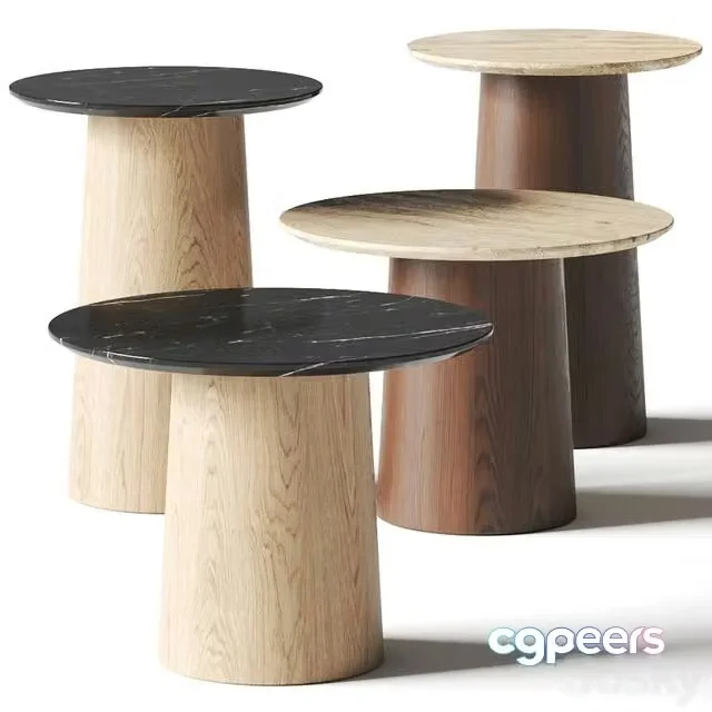 3ds Max Free – Stahl Band Spule Coffee & Side Tables
