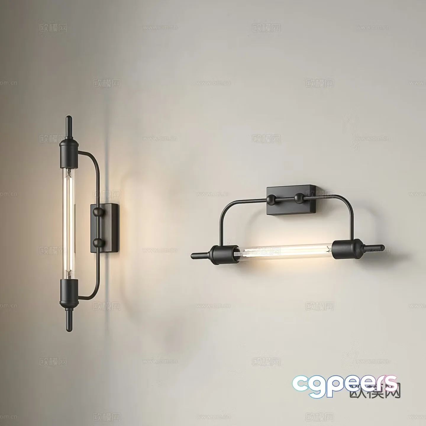 American wall lamp retro style wall lamp industrial wall lamp front mirror wall lamp aisle staircase wall lamp 3D model
