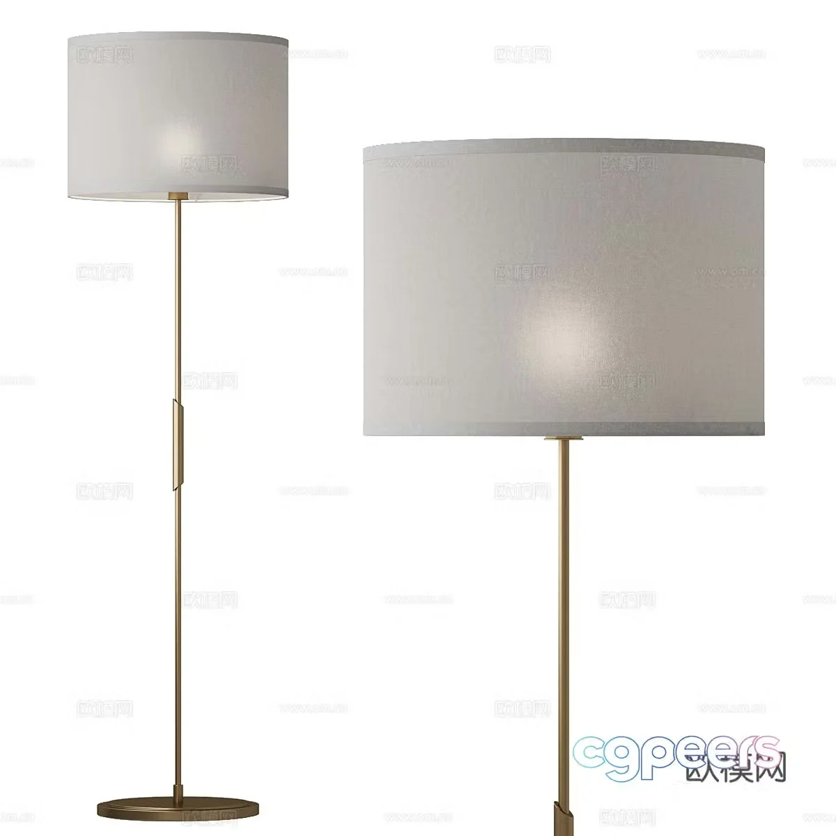 New Chinese floor lamp 3D model