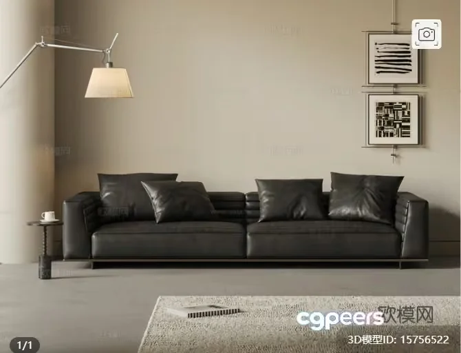 Modern Living Room 3D Model – 9375 – VRAY Render