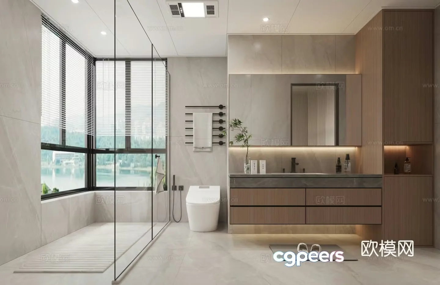 Modern bathroom 3d model