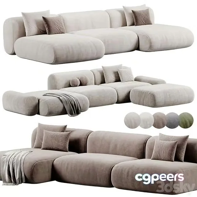 3ds Max Free – Eazy Sofa By Aatom Sofa