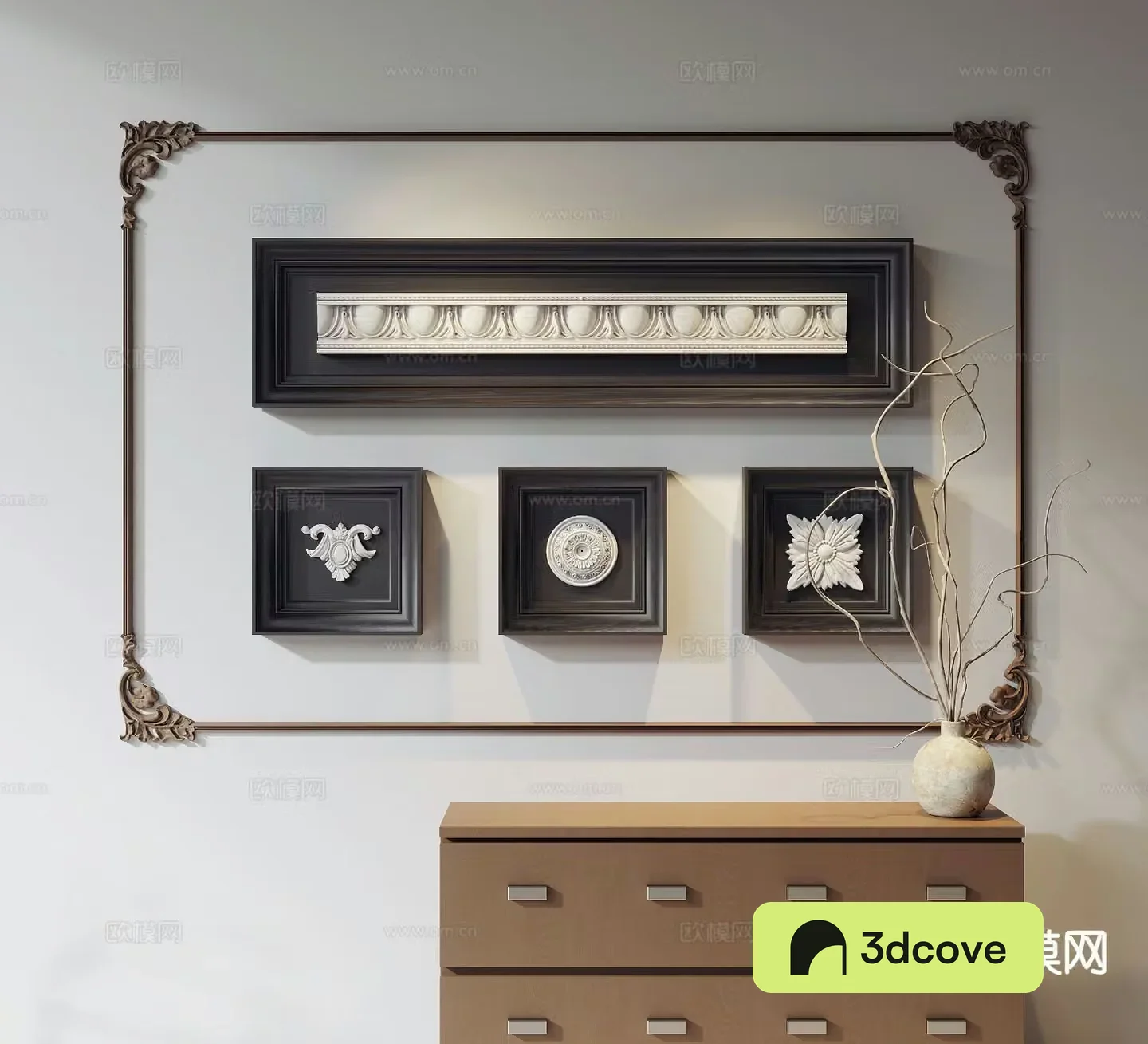 Medieval style hanging paintings plaster wall decorations sculpture hanging paintings