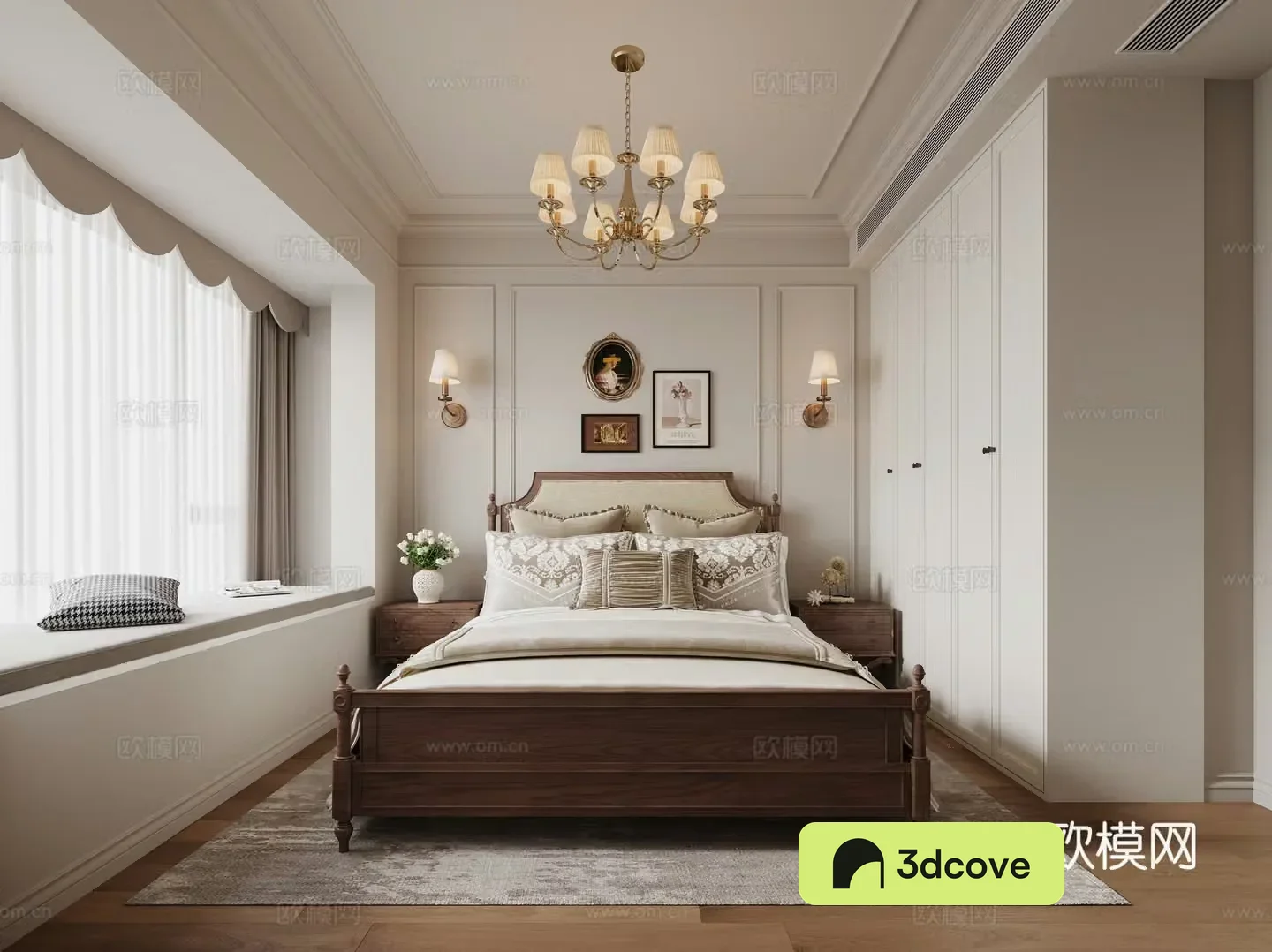 Modern French bedroom