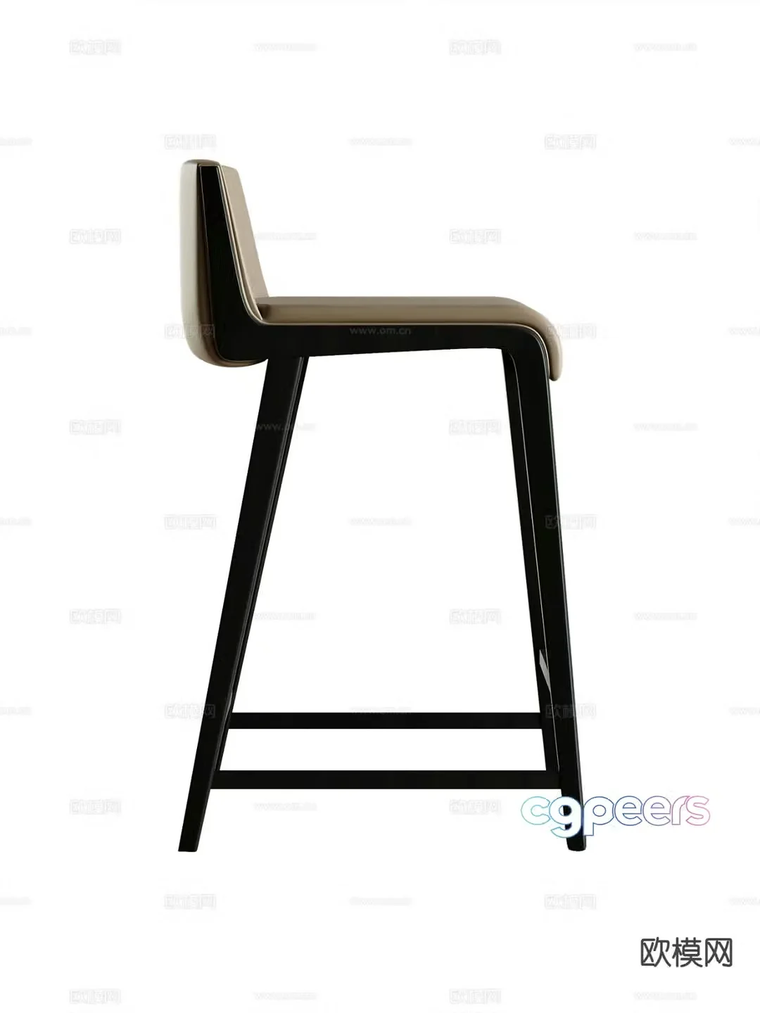 Modern bar stool bar stool high stool 3d model