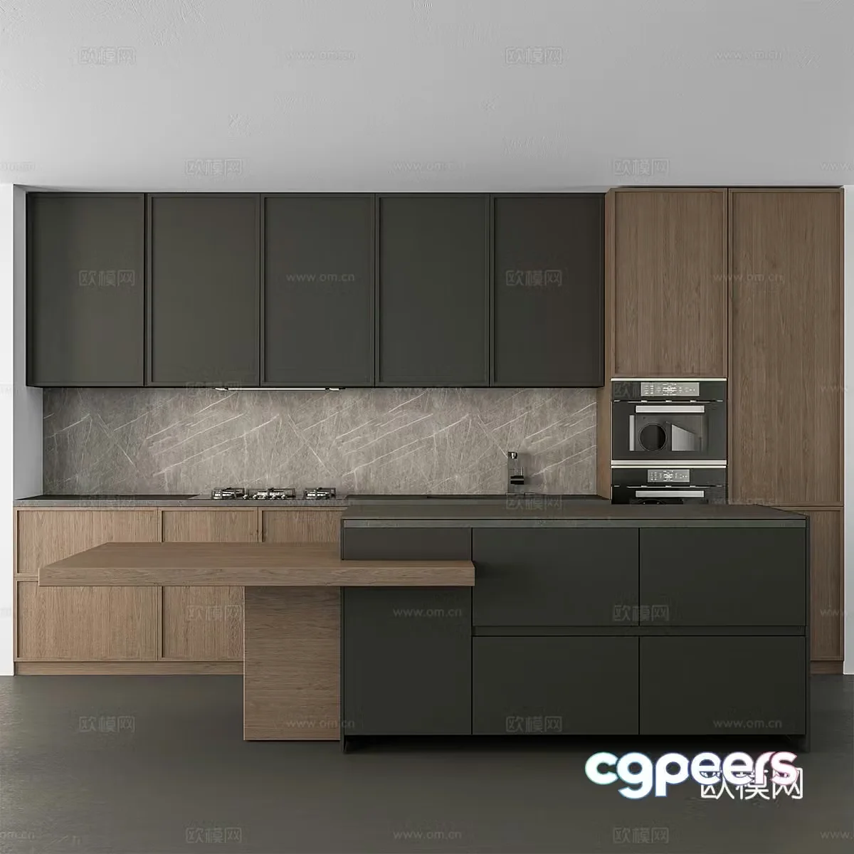 Modern Italian cabinet 3d model