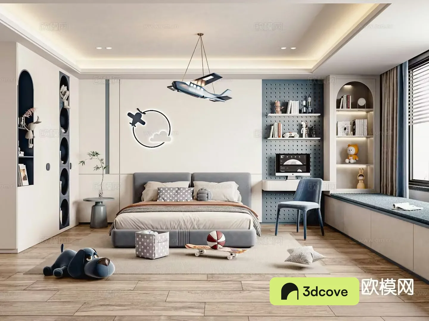 Cream style boy’s room children’s room child’s room