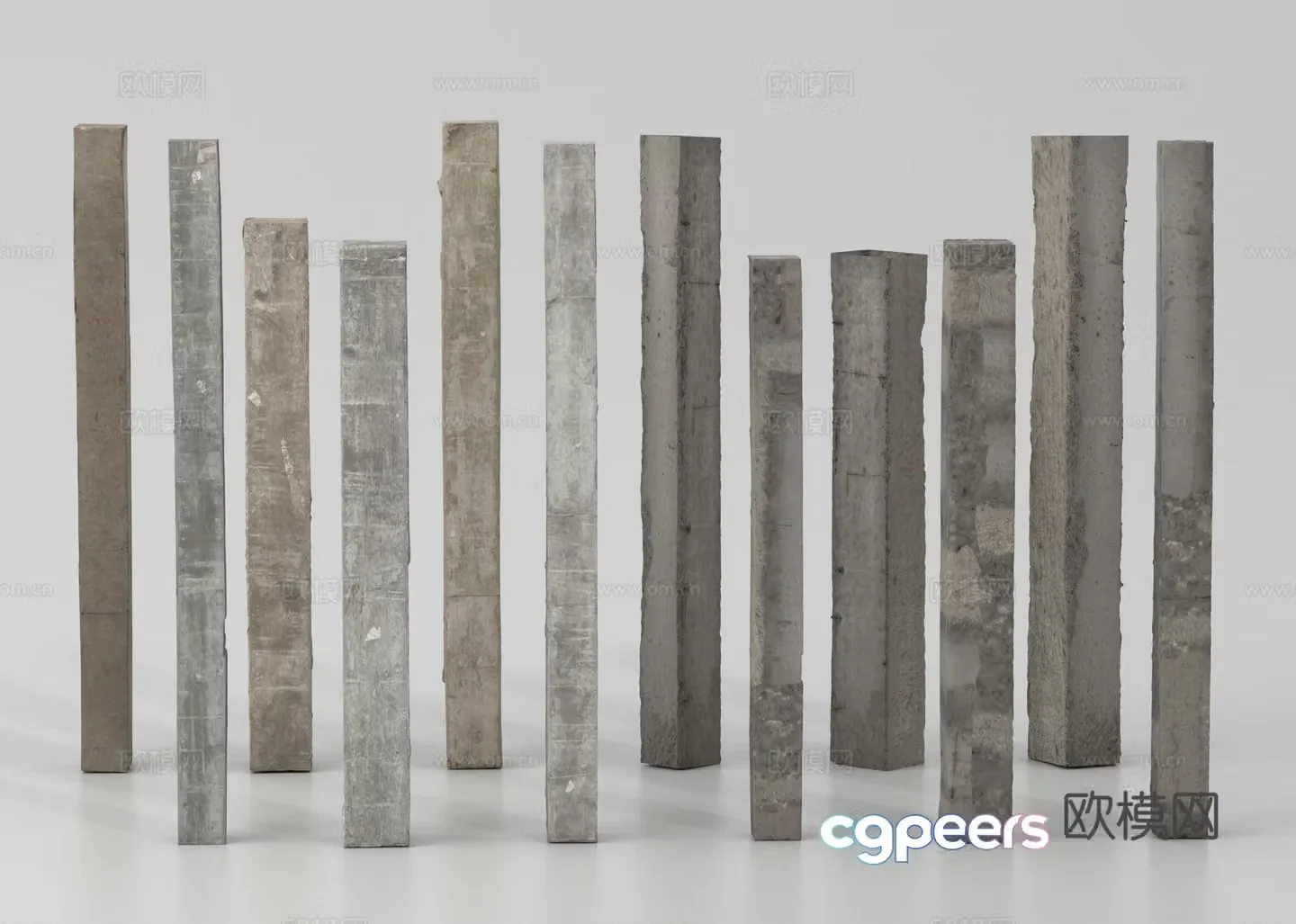 Column Cement Column Concrete Column 3D Model